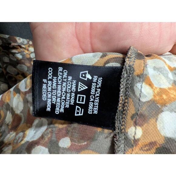 Nic & Zoe Tank Mosaic Effect Color Dots Sleeveless Cowl Neckline Women's Small - Picture 4 of 5